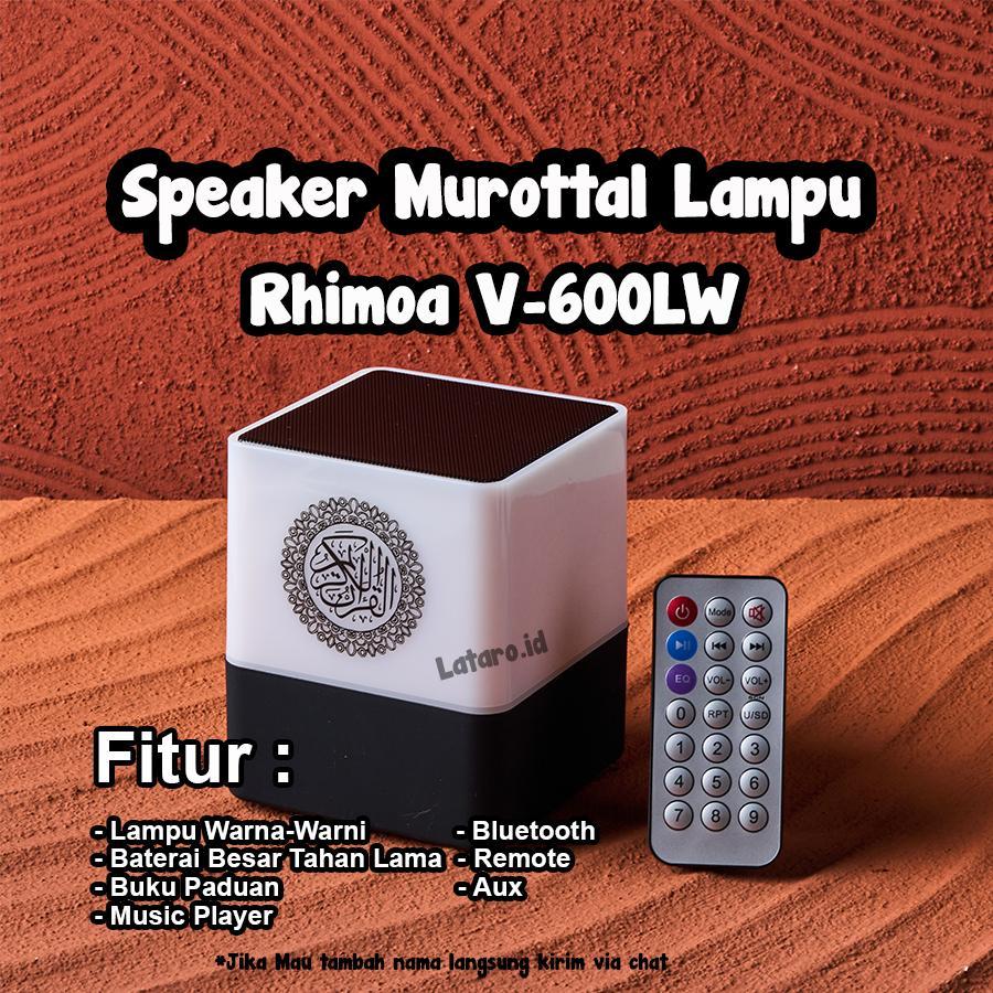 Speaker Al-Qur'An 30 Juz Merk Rhimoa V600Lw V600W V600K V600Pb V600Mini V600Lamp