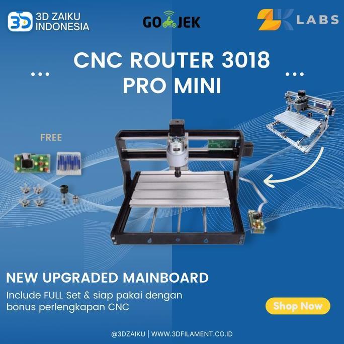 CNC Router 3018 Pro Mesin PCB Milling Laser 300*180*45 mm with Spindle