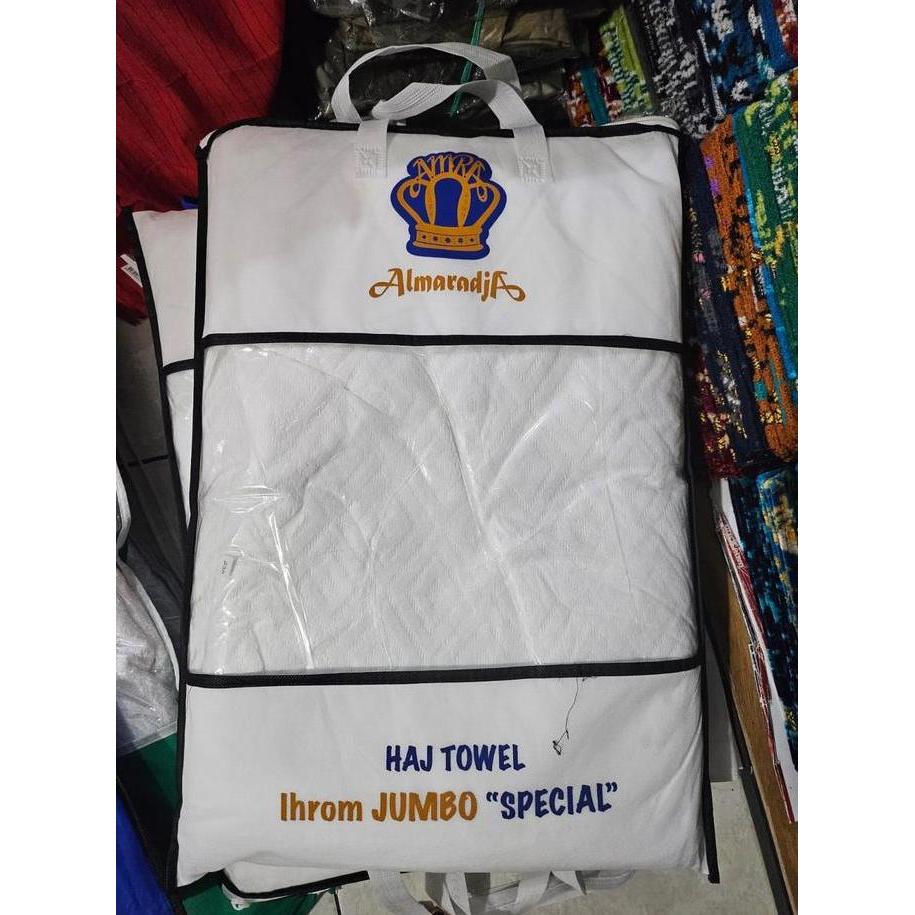 Kain Ihrom Almaradja Jumbo Haji Umroh Pria 1 Set 2 Helai