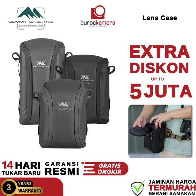 PROMO TERBATAS - Summit Creative Lens Case summit Tas Lensa Kamera Waterproof & Shockproof Case