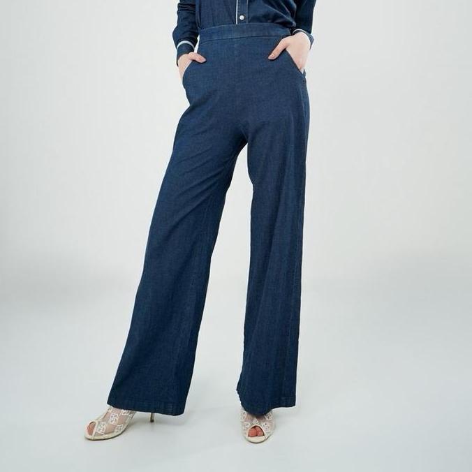 Mandjha Alexis Celana Kulot Soft Denim Kantor/Formal/Daily By Ivan Gunawan