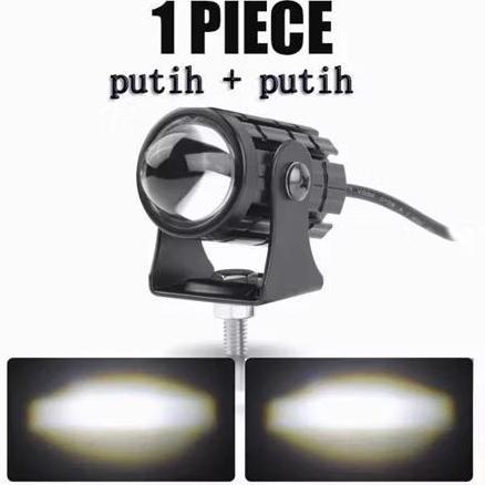 SHIOZENG Lampu laser lampu led laser mini driving dual color putih kuning Motorcycle