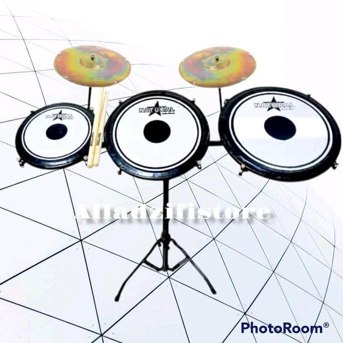 crestinshop55 - drum tam tam alat musik perkusi dengan 3 lingkaran berbeda ukuran