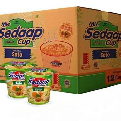 Mie Sedaap Cup Kuah 1 dus  (isi 12) LJ