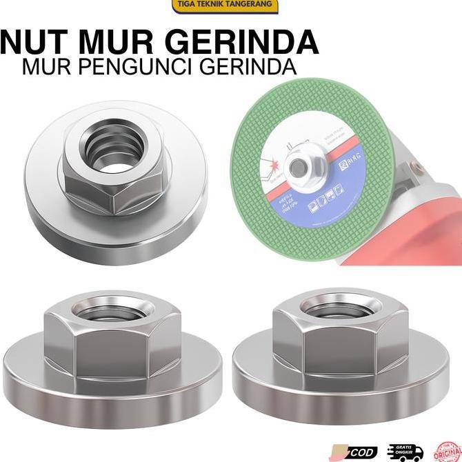 Promo Tiga Teknik Tangerang Nut Mur Kuncian Gerinda Terbaru | Kunci Mur Untuk Gerinda Gurinda | Baut