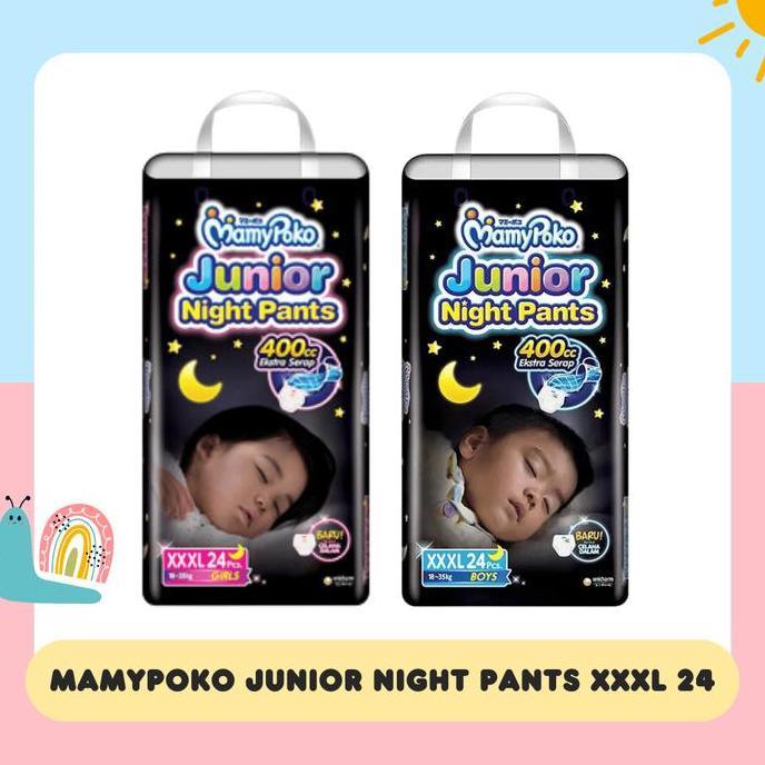 Mamypoko Junior Night Pants Xxxl 24 Xxxl24 Xxxl12 Xxxl 12 Diapers Popok Bayi