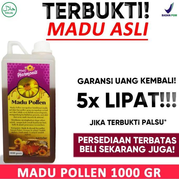 Inikok- Harmonis Madu Bee Pollen 1Kg 1000Gr Asli By Indokuliner