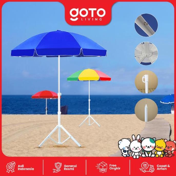 Homeyou- Goto [Cod] Sunflow Payung Tenda Jualan Pantai Cafe Outdoor Besar Jumbo
