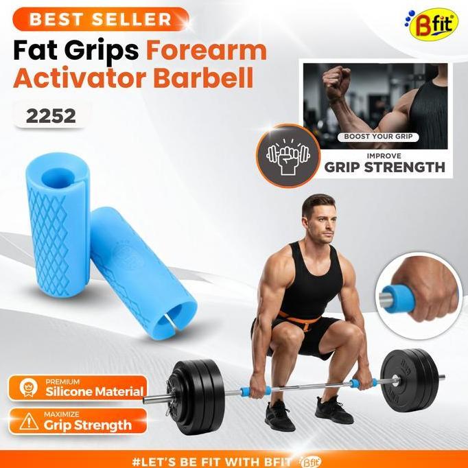HARGA SAHABAT - Bfit Fat Grips - Forearm Activator Dumbbell Grips