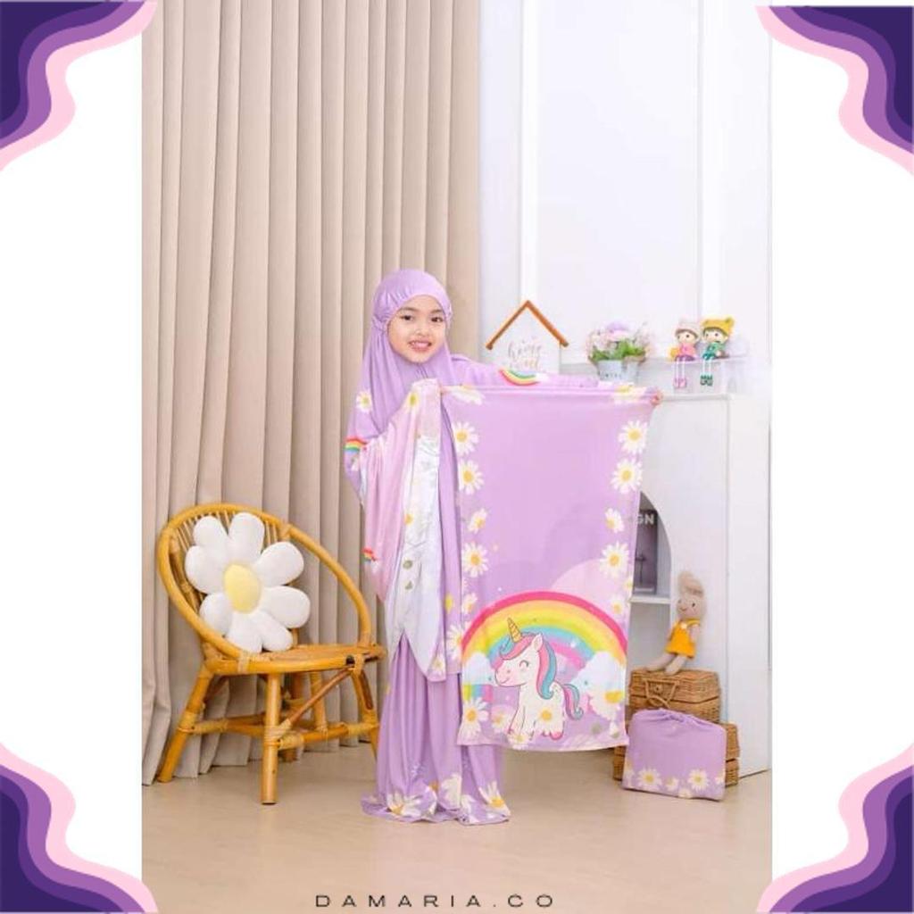Diskon Lebaran Mukenah Anak Karakter Unicorn / Mukenah Anak / Mukena Anak Lucu / Mukenah Anak Sd / M
