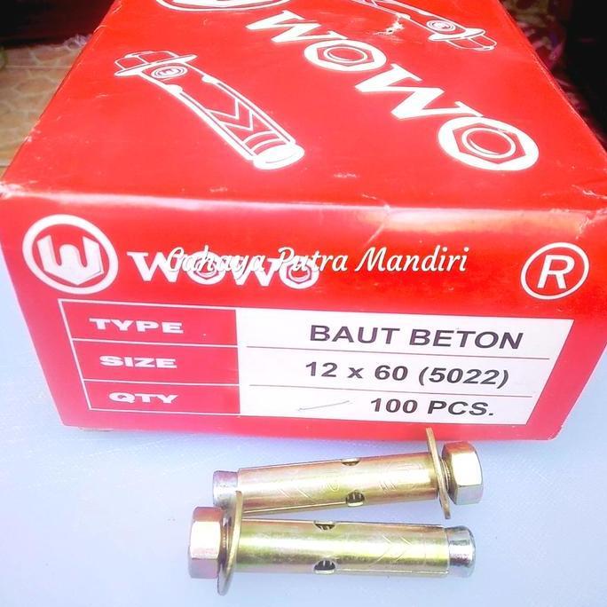 TERMURAH - Dinabolt 12x60/ Dinabolt Wowo 12x60/ Baut Mur Tembok 12x60