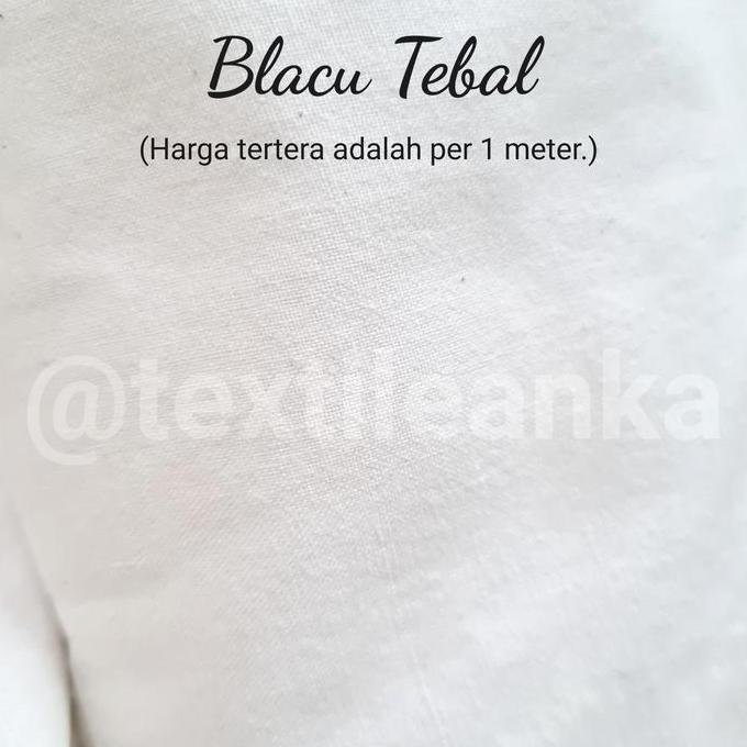 Sora- Kain Blacu Twill Blacu Tebal Belacu Tebal Murah Meteran Belacu Salur