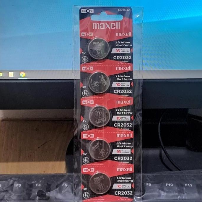 Enju- Baterai Maxell Cr2032 3V Original Made In Japan Lithium Battery Batre Cmos Cr 2032 H