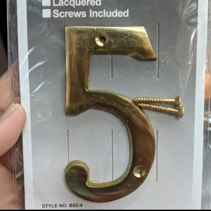 Homeyou- Nomor Angka Huruf Rumah Gold/Stainless