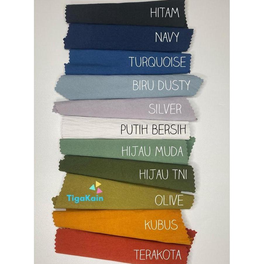 Sora- 1 Meter Kain Jasmine Airflow Semi Crinkle