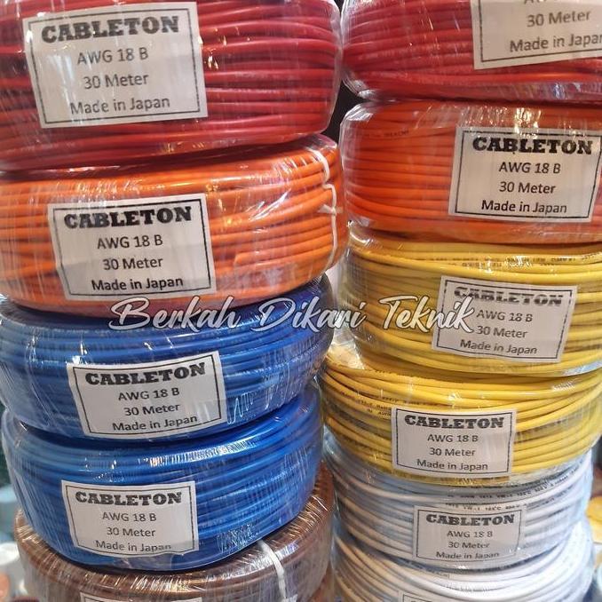 Promo Kabel Awg 18 X 30 Meter ( 1 Roll 30Mtr ) Cod