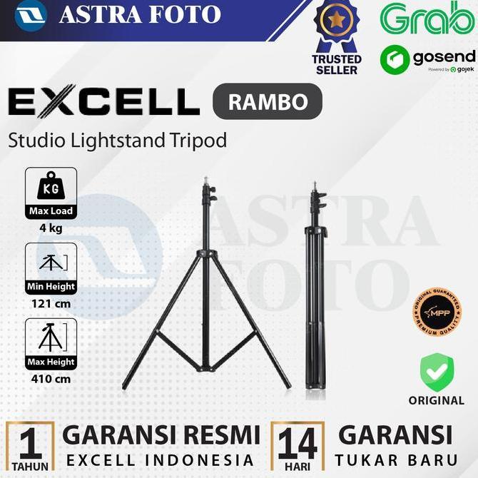 TERBARU - Light Stand Excell Rambo - Excell LightStand Rambo tripod lampu studio