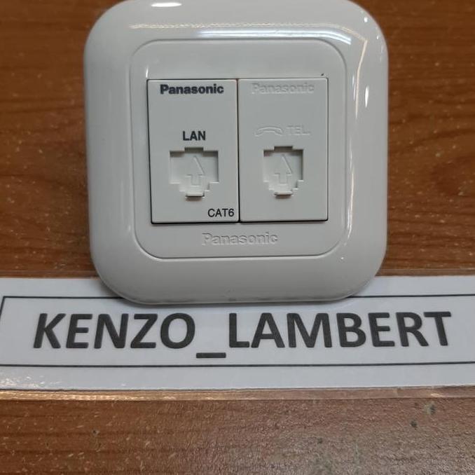 Outlet data cat 6 panasonic + telepon panasonic / panasonic