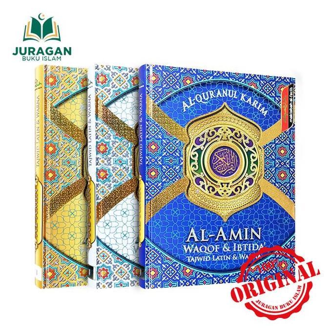 Al Quran Al Amin A4 HC Tajwid Latin Warna Waqaf Ibtida