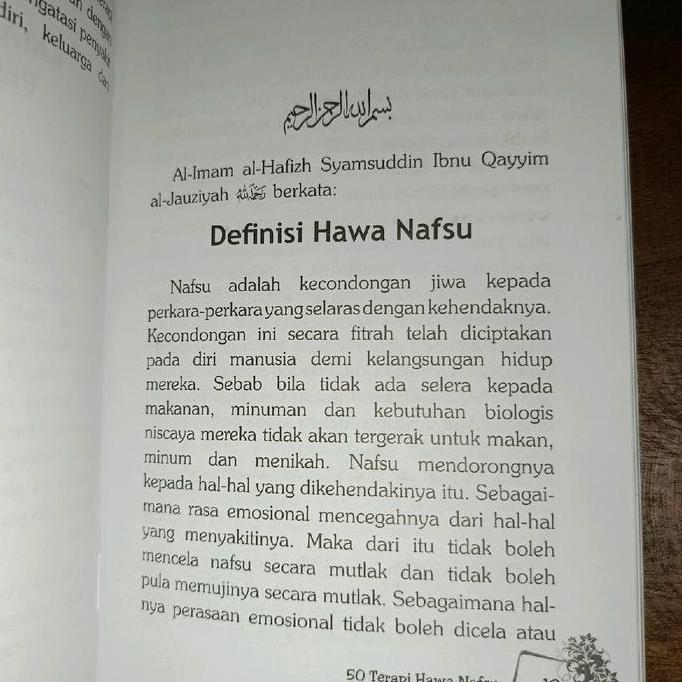 Promo Buku 50 Terapi Hawa Nafsu - Kiat Sukses Mengendalikan Hawa Nafsu (Terjemah Kitab Asbab At-Takh
