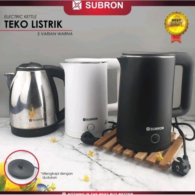 TERBARU - SUBRON Teko Termos Listrik Pemanas Air Kettle / Eskan listrik bagus