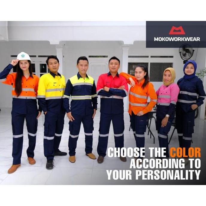 WEARPACK SAFETY MOKOWORKWEAR / BAJU SAFETY / PAKAIAN PROYEK / TAMBANG