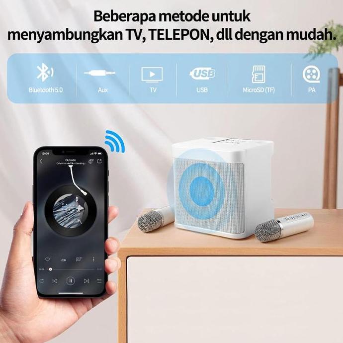 RELMARAMA Speaker Bluetooth Wireless mini Karaoke setAll Set Speaker Karaoke Microphone  Karaoke Spe