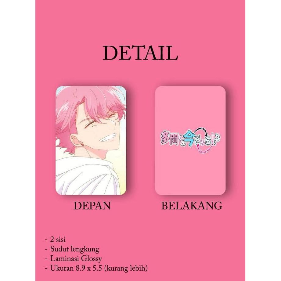 Ready (22 pcs) Koleksi Lomocard / Photocard TAMON FUKUHARA Part 2 black and white & colored mix, Ani