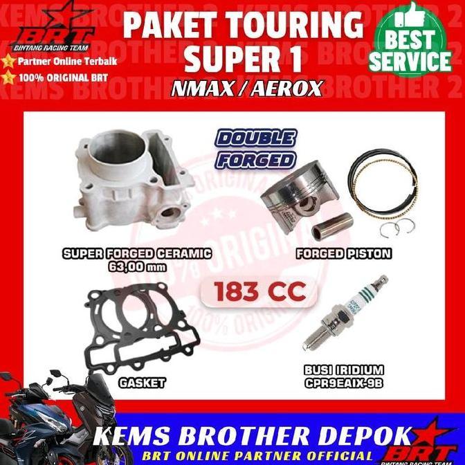 MARTEKNO PAKET BORE UP BRT NMAX AEROX NMAX NEW AEROX NEW ORIGINAL BRT GRATIS BUSI IRIDIUM BRT