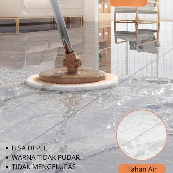 GAMYPAR Vinyl Lantai Marbel Lantai Marmer PVC 60 x 60 cm Sticker Lantai Marmer floor Vinil Tempel