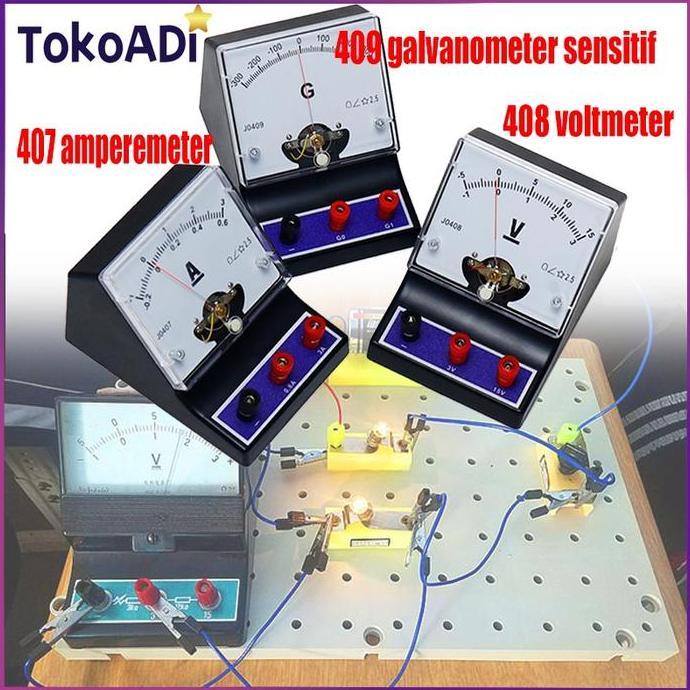 GAMYPAR Alat Ukur Listrik Fisika Ampere Meter DC Volt Meter DC Ampere Meter Sensitif