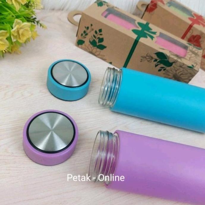 Ready Botol/ Tumbler Six Polos Kemasan Box Tenteng Coklat