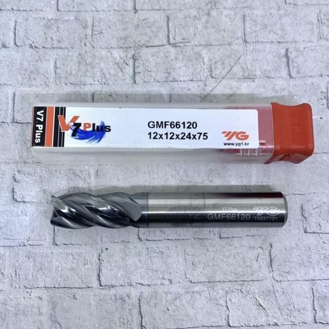Endmill 12 mm merk YG carbide original baru..Endmill 12mm