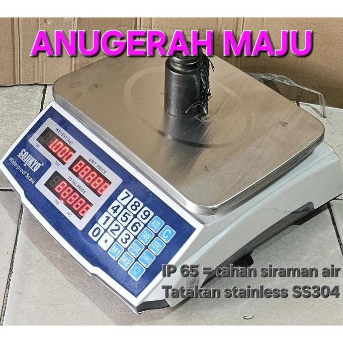 TIMBANGAN DIGITAL MEJA WATERPROOF SOJIKYO ACS 30 KG
