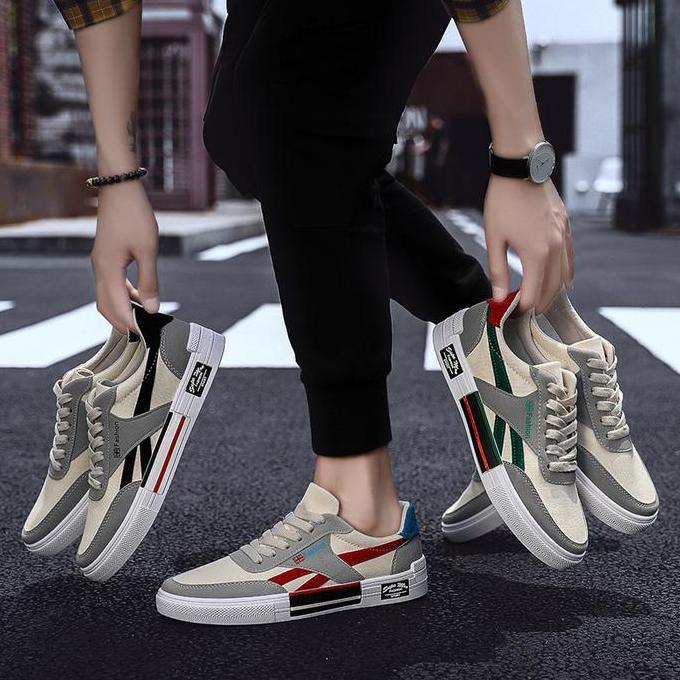 Sepatu Sneakers Pria Terbaru Sepatu Warm Zone CAD CDR  Sepatu Import Original & Trendy canvas casual