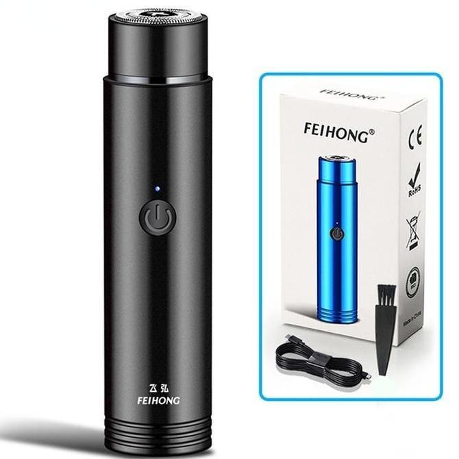 Alat Cukur Elektrik Mini Feihong Portable USB - Pisau Cukur Jenggot