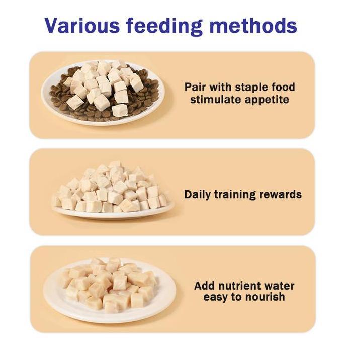 bityas freeze dried pet snack for dogs cats 100 gram daging ayam kering raw food snack kucing anjing