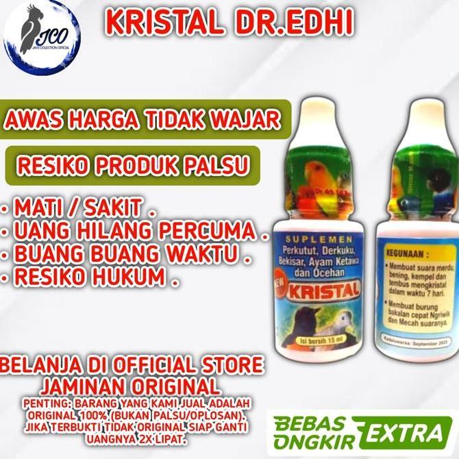 KRISTAL DR.EDHI VITAMIN BURUNG KRISTAL DR EDI MENINGKATKAN SUARA GACOR murah