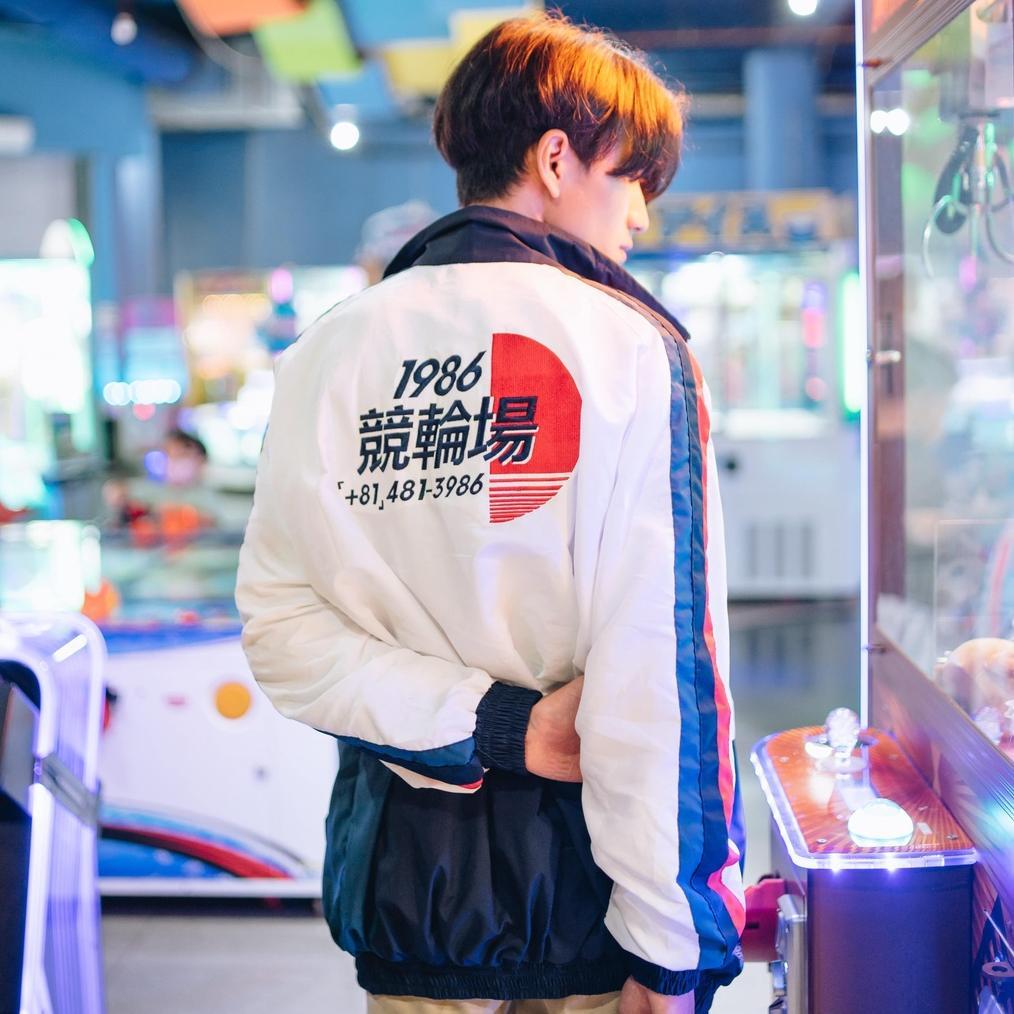 ORIGINAL CLUB of 1986 Yahiko Original Sporty Colorblock Vintage Windbreaker Jacket