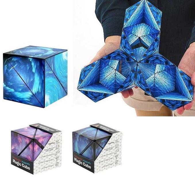 RAFENU Magic Cube/ Kubus Rubik/ Mainan Rubik/ Magnetic Cube / Ajaib Magnetic 3d/ Magnetic Folding Cu