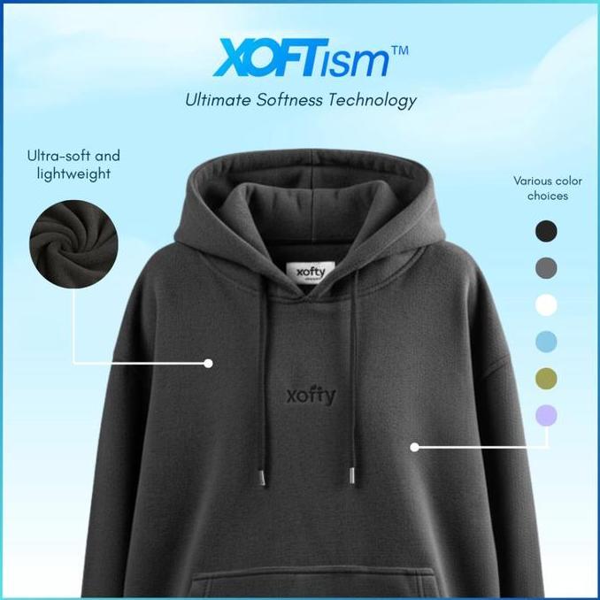 XOFTY Valtari Black Hoodie - Hoodie Unisex untuk Daily Wear, Hangout & Aktivitas Harian | Xoftism 21