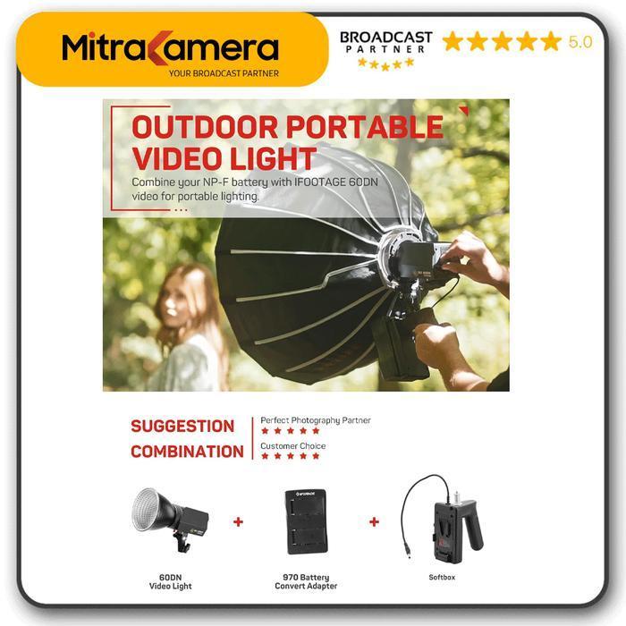 Ifootage Np-F970 To V Mount Adapter Np-F970-Bp New