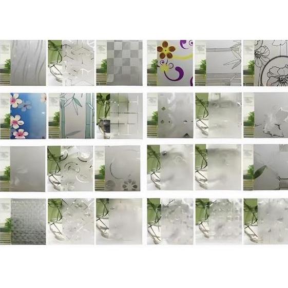 Sticker /Stiker Kaca Film - Sandblast Sanblast Sunblast kaca Aneka Motif 3D