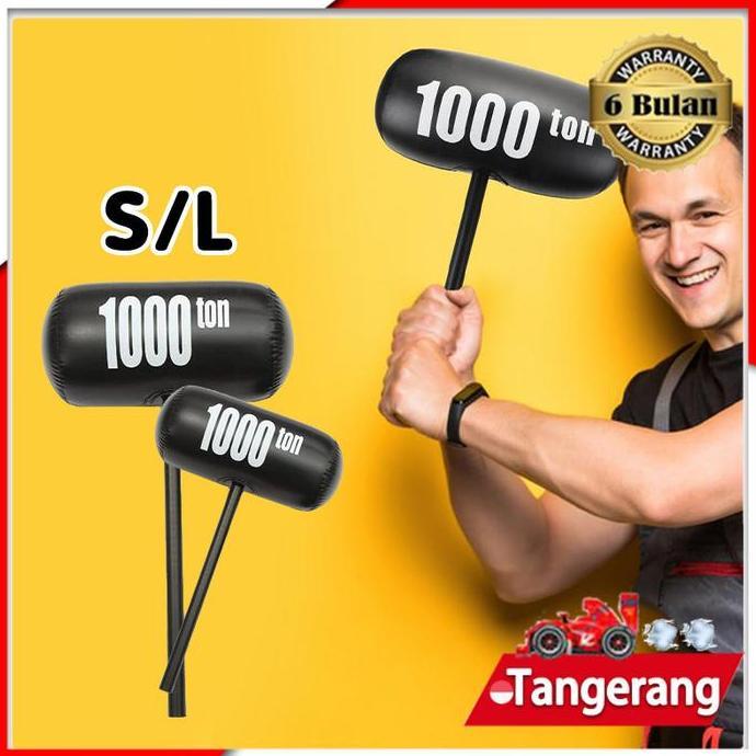 DZAIGIZAGA Mainan Balon Palu Besar 1000 Ton Balon Palu Tiup Fun Mainan Balon Palu 69cm/40cm