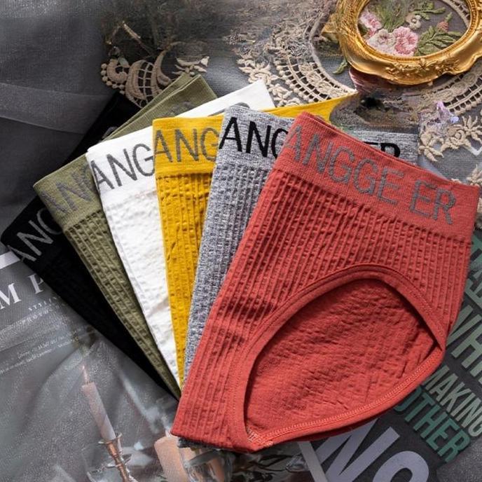 FADHANAKO CODCelana Dalam Mid-Rise Super Lembut, Bahan Ice Silk Import Cepat Kering, Tidak Meninggal