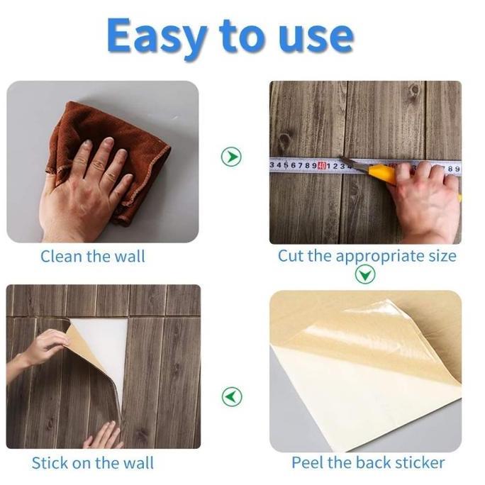 WallFoam 3D Motif Kayu Wall Foam Kayu Foam Dinding 3D Wall Foam Dinding Motif Kayu