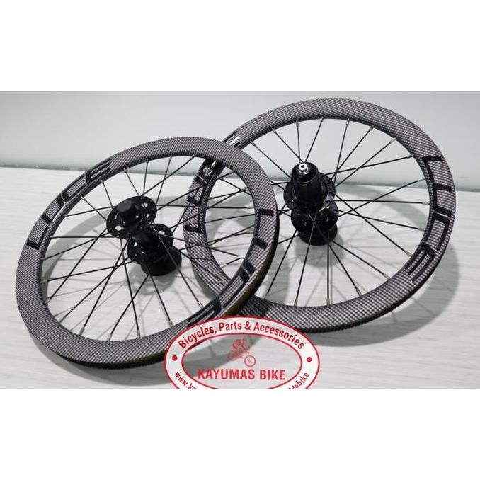 WHEELSET 16 349 LUCE DISC BRAKE CARBON LOOK JANGKRIK SEPASANG ORIGINAL DAN TERPERCAYA
