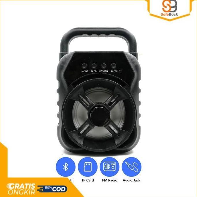 Speaker Bluetooth Portable Bisa Flashdisk Radio Memory Card