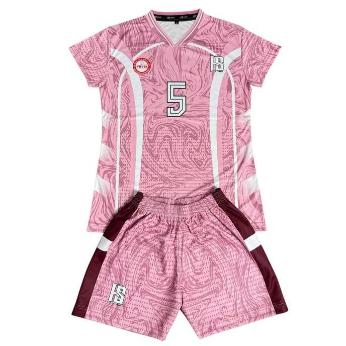 Stelan Jersey Voli Wanita Full Printing Volly / Volleyball Baju Olahraga Sport