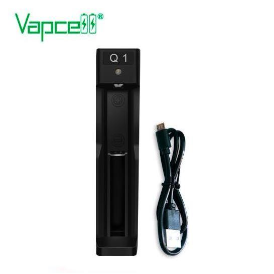 Promo Authentic Vapcell Q1 Battery Charger | Baterai Batre 18650 21700 Cas Cod